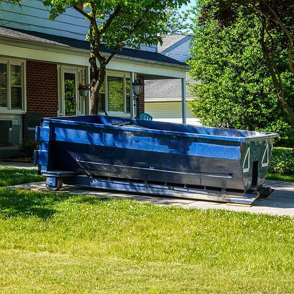 call the residential dumpster company in advance to schedule delivery and pick-up times that work best for you